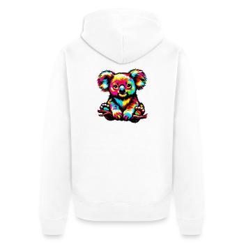 Koala - Veste à capuche bio Premium Unisexe - blanc - Dos - Thijin (182cm)