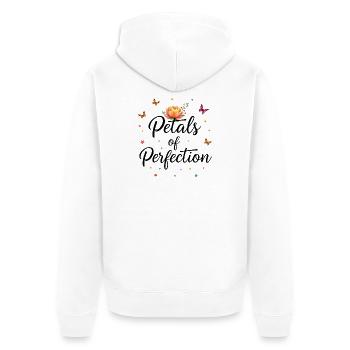 Petals of Perfection - Veste à capuche bio Premium Unisexe - blanc - Dos - Thijin (182cm)