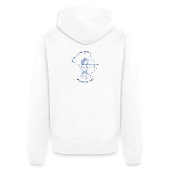 Sagittaire Zodiac Archer Signe Astrologique Cadeau - Veste à capuche bio Premium Unisexe - blanc - Dos - Thijin (182cm)