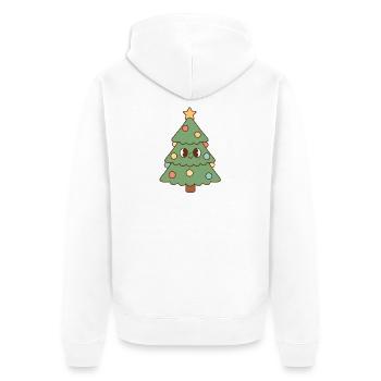 Arbre de Noël - Veste à capuche bio Premium Unisexe - blanc - Dos - Thijin (182cm)