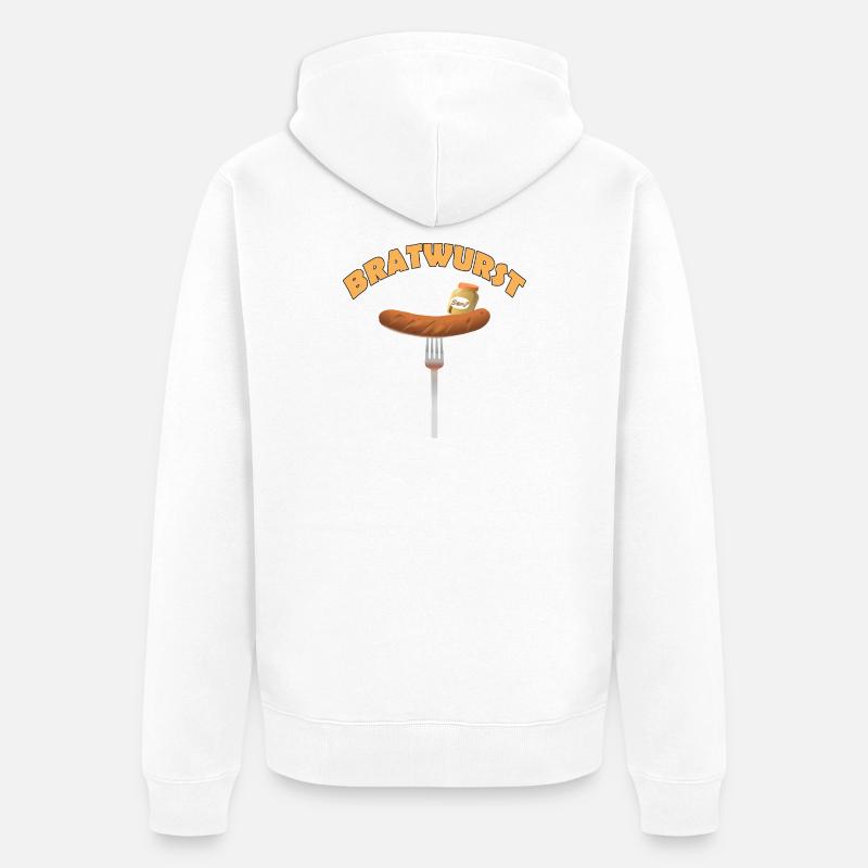 Bratwurst - Veste à capuche bio Premium Unisexe - blanc