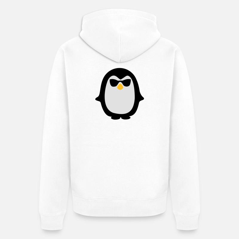 pinguin - Veste à capuche bio Premium Unisexe - blanc