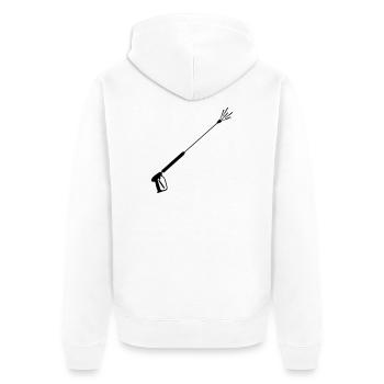 High-pressure sprayer façade cleaning 5 - Unisex Premium Organic Zip Hoodie - white - Back - Thijin (182cm)