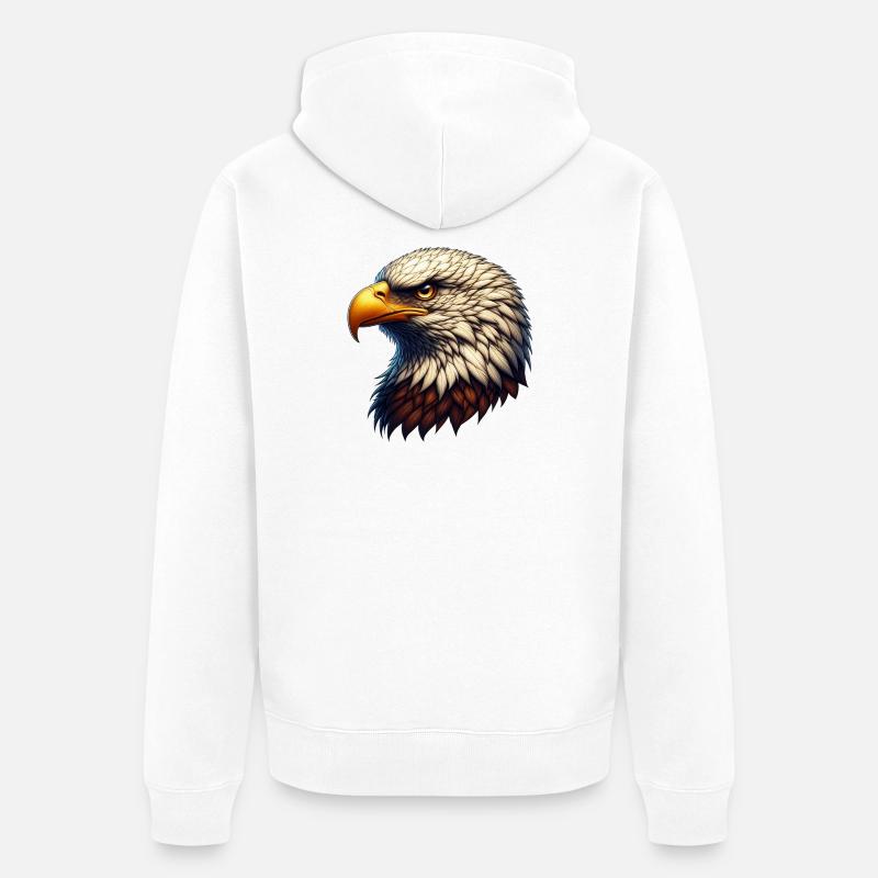 Aigle - Veste à capuche bio Premium Unisexe - blanc