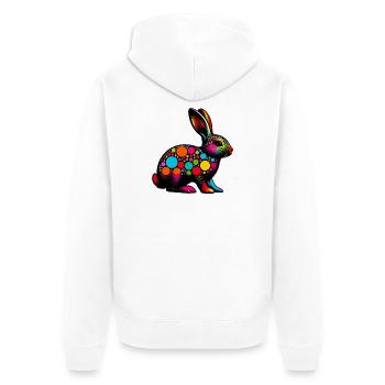Lapin - Veste à capuche bio Premium Unisexe - blanc - Dos - Thijin (182cm)