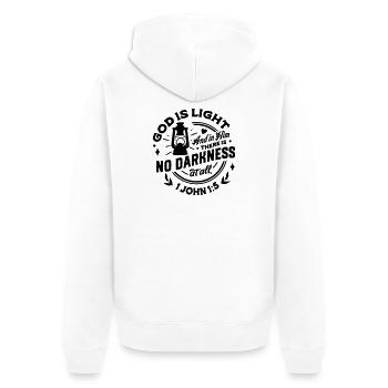 Ethereal Celestial Moon Phases Illustration - Unisex Premium Organic Zip Hoodie - white - Back - Thijin (182cm)
