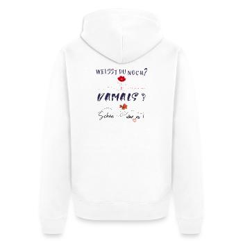 Mémoire - Veste à capuche bio Premium Unisexe - blanc - Dos - Thijin (182cm)