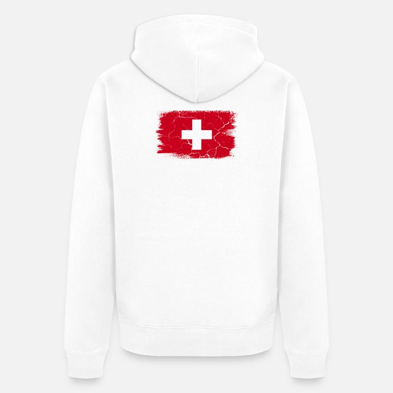Grindelwald - Veste à capuche bio Premium Unisexe - blanc