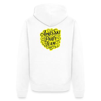 Apres Ski Party Team Spruch - Unisex Premium Bio Zip Hoodie - Weiß - Hinten - Thijin (182cm)