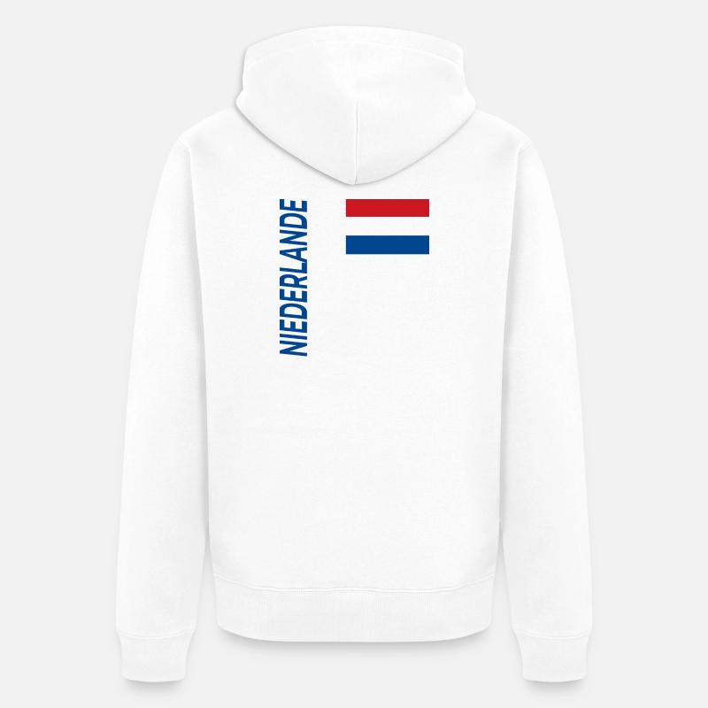 Almere - Veste à capuche bio Premium Unisexe - blanc