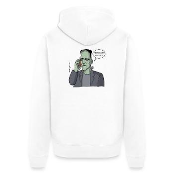 Nouveau cerveau, qui ? - Veste à capuche bio Premium Unisexe - blanc - Dos - Thijin (182cm)