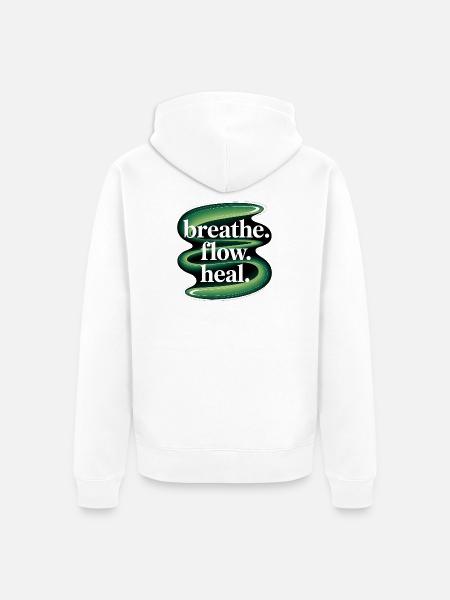 Qigong Tai Chi - Unisex Premium Organic Zip Hoodie - white