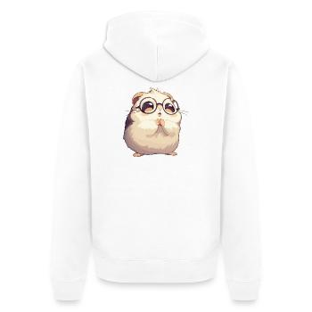 Lemmings Lemming - Unisex Premium Organic Zip Hoodie - white - Back - Thijin (182cm)