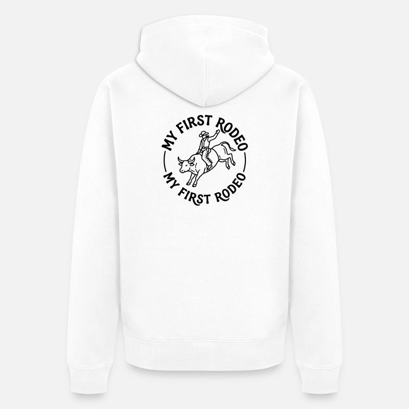 Rodéo - Veste à capuche bio Premium Unisexe - blanc
