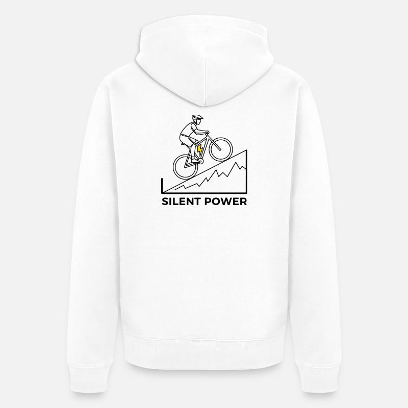 Montée éclair - Veste à capuche bio Premium Unisexe - blanc