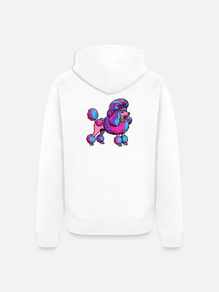 Neon Pudel Couture - Unisex Premium Bio Zip Hoodie - Weiß