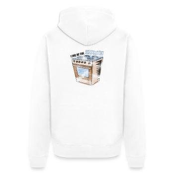 Stove - - Kitchen | King of the kitchen - Unisex Premium Organic Zip Hoodie - white - Back - Thijin (182cm)
