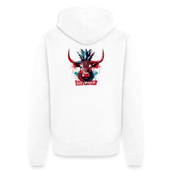 Féria de Bayonne ! Festayre - Veste à capuche bio Premium Unisexe - blanc - Dos - Thijin (182cm)