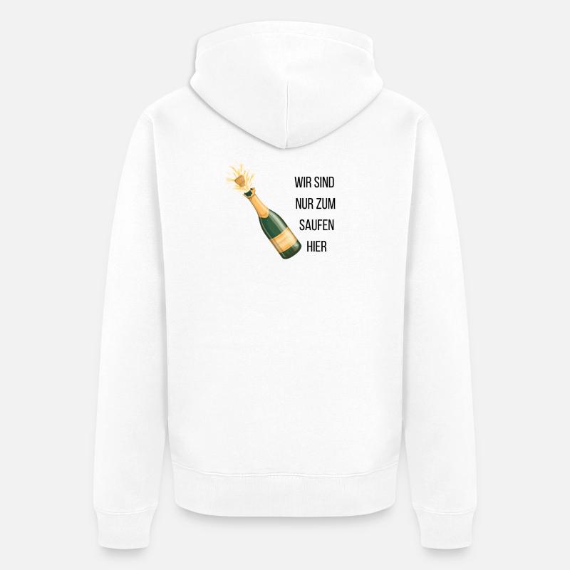 Enterrement de vie de garçon - Veste à capuche bio Premium Unisexe - blanc