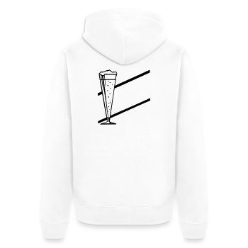 verre de bar - Veste à capuche bio Premium Unisexe - blanc - Dos - Thijin (182cm)