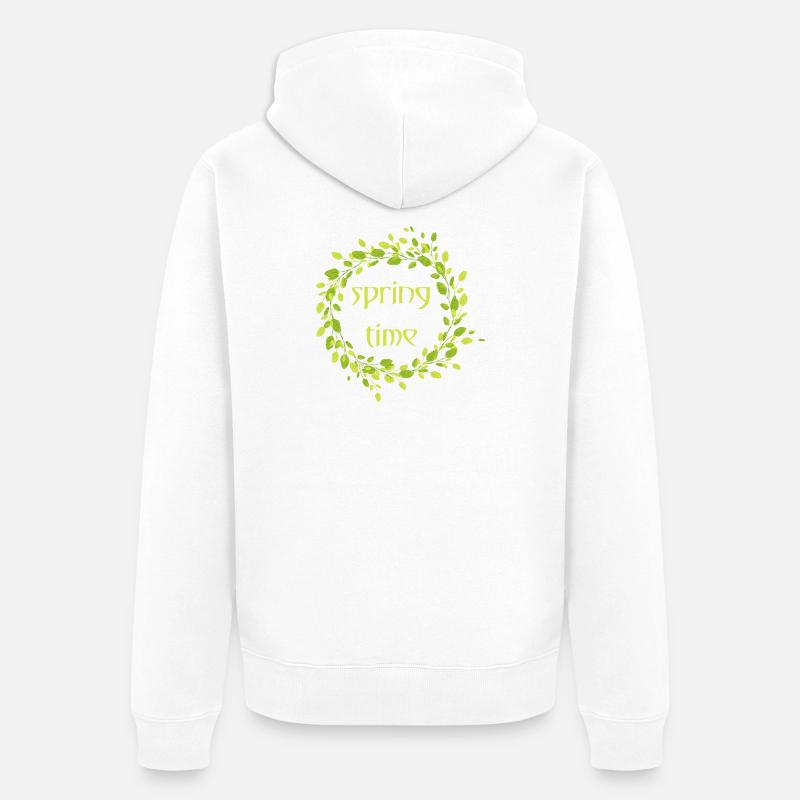 Source - Veste à capuche bio Premium Unisexe - blanc