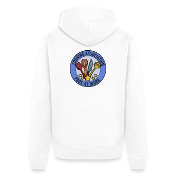 Cooking Association Professionals at Work Emblem - Unisex Premium Organic Zip Hoodie - white - Back - Thijin (182cm)