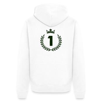 1_kranz_krone - Veste à capuche bio Premium Unisexe - blanc - Dos - Thijin (182cm)