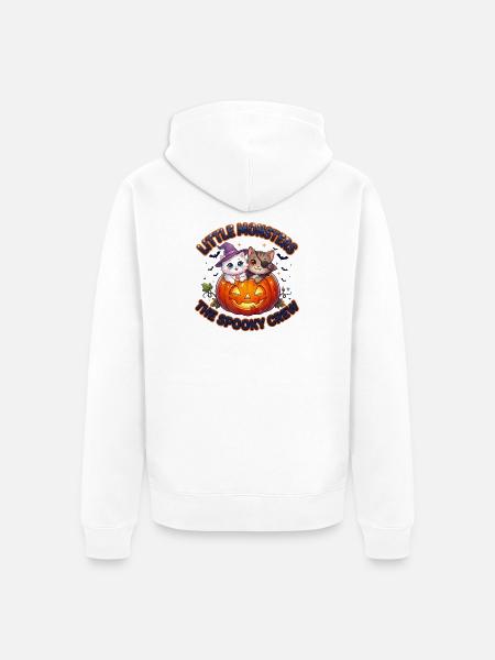 Little Monsters The Spooky Crew - Unisex Premium Bio Zip Hoodie - Weiß