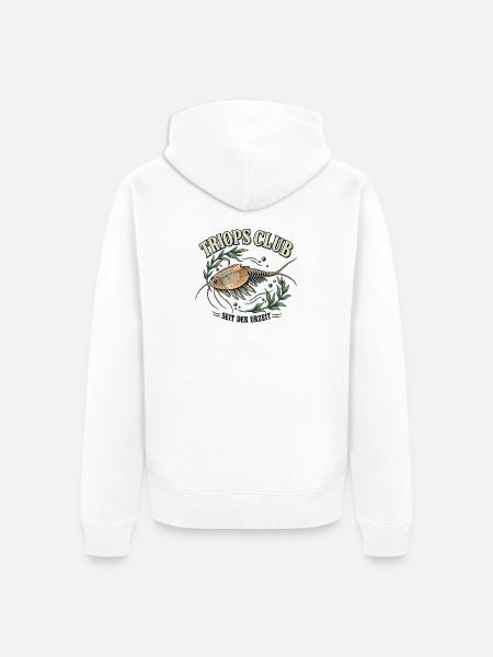Triops Club – Seit der Urzeit - Unisex Premium Bio Zip Hoodie - Weiß