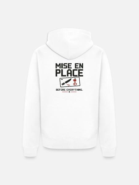Zuerst Implementierung - Unisex Premium Bio Zip Hoodie - Weiß