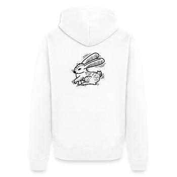 Easter Easter - Unisex Premium Organic Zip Hoodie - white - Back - Thijin (182cm)