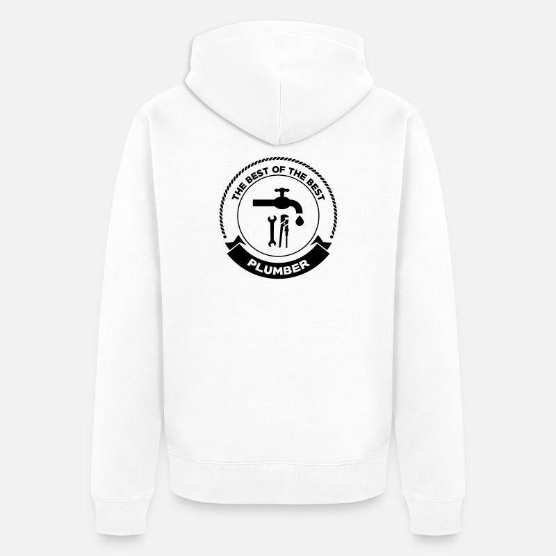 Plumber - Veste à capuche bio Premium Unisexe - blanc