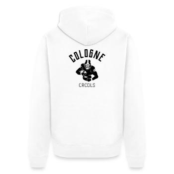 T-shirt de fan de football CRCDLS de Cologne - Veste à capuche bio Premium Unisexe - blanc - Dos - Thijin (182cm)