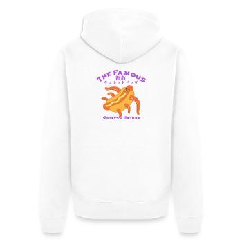Le célèbre hot-dog Tokyo TAKO - Veste à capuche bio Premium Unisexe - blanc - Dos - Thijin (182cm)
