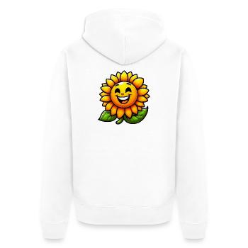 Tournesol - Veste à capuche bio Premium Unisexe - blanc - Dos - Thijin (182cm)