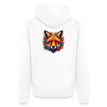 Renard - Veste à capuche bio Premium Unisexe - blanc - Dos - Thijin (182cm)