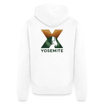 Yosemite El Capitan Logo minimaliste - Veste à capuche bio Premium Unisexe - blanc - Dos - Thijin (182cm)