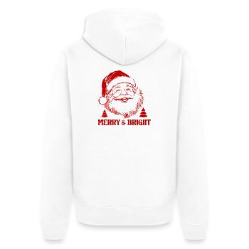 Le Père Noël et Noël - Veste à capuche bio Premium Unisexe - blanc - Dos - Thijin (182cm)