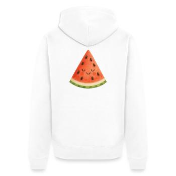 Melon Fruit de Kawaii Summer Melon Baby - Veste à capuche bio Premium Unisexe - blanc - Dos - Thijin (182cm)