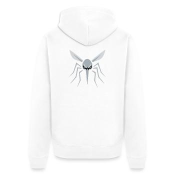 Moskito, Mücke, Insekt, Böse - Unisex Premium Bio Zip Hoodie - Weiß - Hinten - Thijin (182cm)