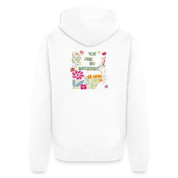 Tu es tellement important - Veste à capuche bio Premium Unisexe - blanc - Dos - Thijin (182cm)