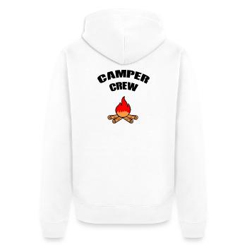 Campfire Flame Romance - Unisex Premium Organic Zip Hoodie - white - Back - Thijin (182cm)