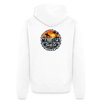 Mallorca - Spanien - Spain - Espana - Insel - Unisex Premium Bio Zip Hoodie - Weiß - Hinten - Thijin (182cm)