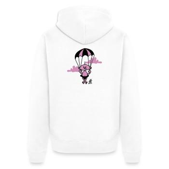 bébé - Veste à capuche bio Premium Unisexe - blanc - Dos - Thijin (182cm)