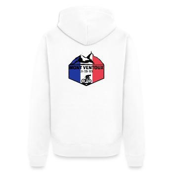Mont Ventoux - Veste à capuche bio Premium Unisexe - blanc - Dos - Thijin (182cm)