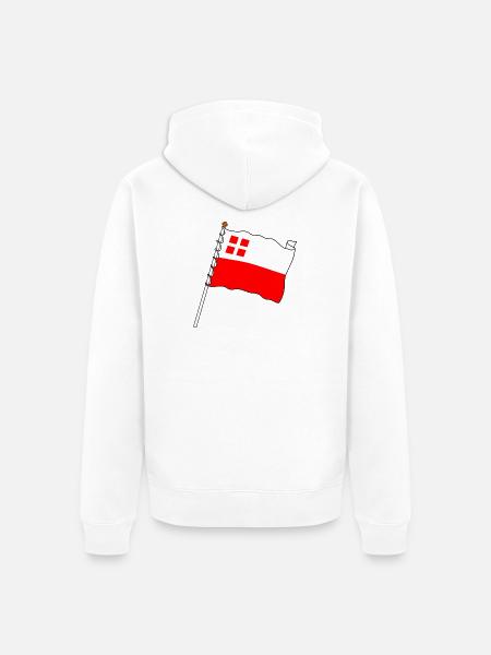 Flag province Utrecht - Unisex Premium Organic Zip Hoodie - white