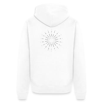 Étoile de Mandala - Veste à capuche bio Premium Unisexe - blanc - Dos - Thijin (182cm)
