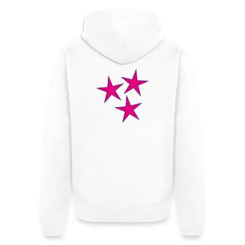 ETOILE. ETOILES. STAR. FÊTE. ANNIVERSAIRE. NOËL - Veste à capuche bio Premium Unisexe - blanc - Dos - Thijin (182cm)