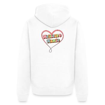 Beste Oma - Unisex Premium Bio Zip Hoodie - Weiß - Hinten - Thijin (182cm)
