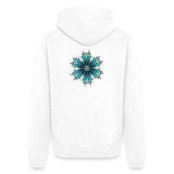 Flocon de neige - Veste à capuche bio Premium Unisexe - blanc - Dos - Thijin (182cm)